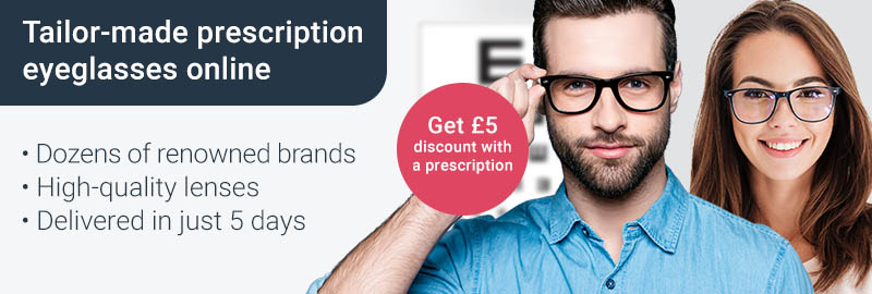 Get a £5 discount on glasses with us via your prescription
