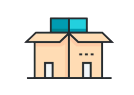 On stock and non-stock goods icon