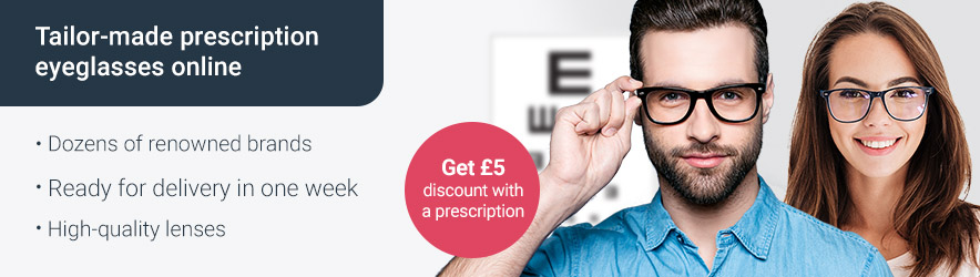 Get a £5 discount on glasses with us via your prescription
