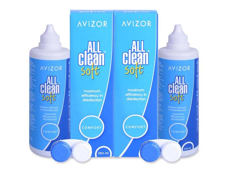 Avizor All Clean Soft solution 2×350 ml pack | Alensa UK