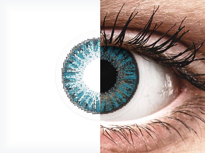 Blue TopVue Color Daily contact lenses with power (10) Alensa UK