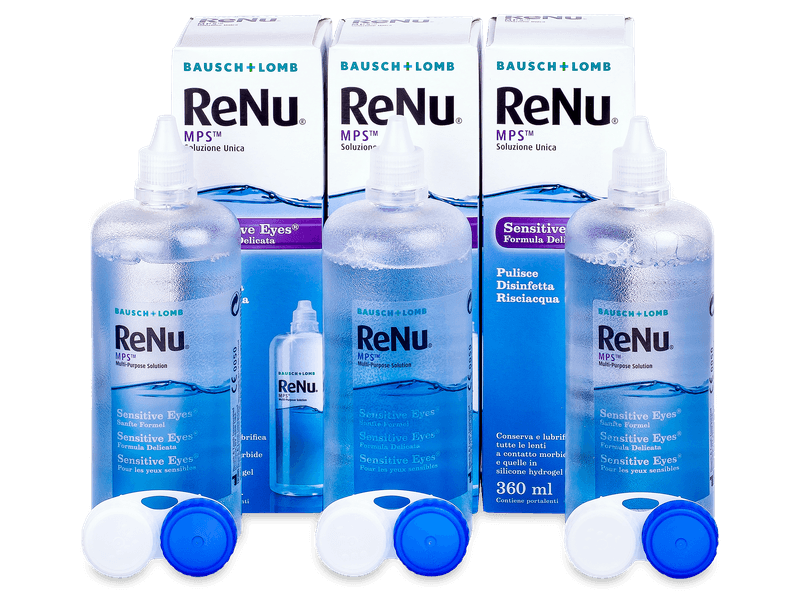 ReNu MPS Sensitive Eyes solution 3×360 ml Alensa UK