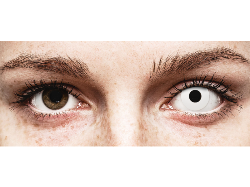 CRAZY LENS - WhiteOut - power (2 daily coloured lenses)