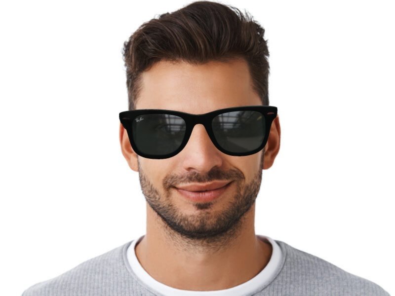 Black Ray-Ban sunglasses in a Classic design | Alensa UK