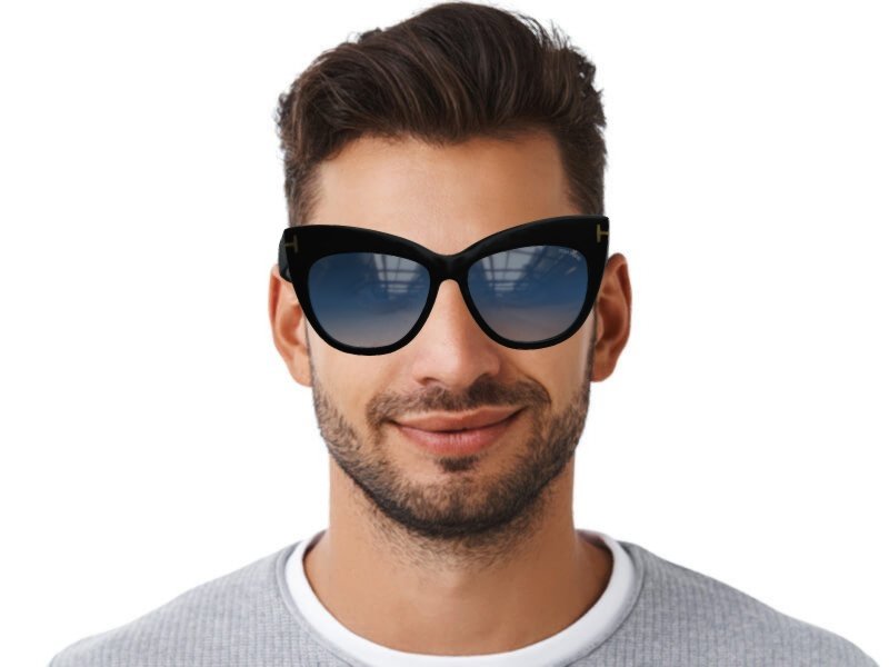 Tom Ford Nika FT0523 01W | Alensa UK display picture 2
