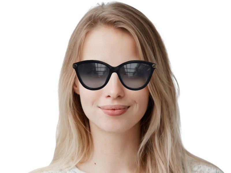 Michael Kors MK2139U Tulum Black Gold Cat Eye Sunglasses Gradient Lenses Michael Kors MK2139U TULUM Cat Eye Sunglasses For Women main image 2