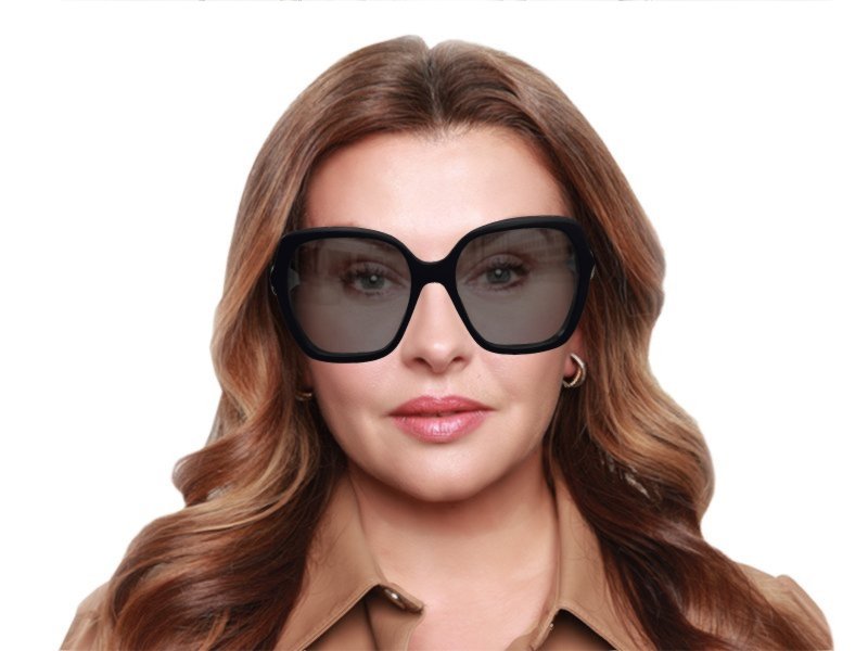 Jimmy Choo Manon Shiny Black Sunglasses Women’s Jimmy Choo MANON/G/S 807/IR Women main image 4