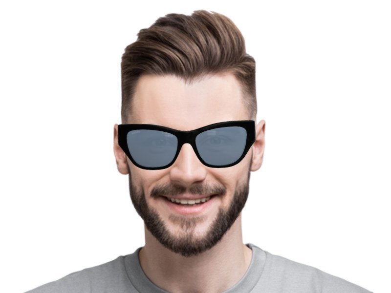 MAXMARA キャットアイサンクラス MM0100 01A Max Mara™ BETH MM0100 Round Sunglasses | EyeOns.com